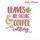 Leaves Are Falling & Coffee Is Calling -  Machine Embroidery Design