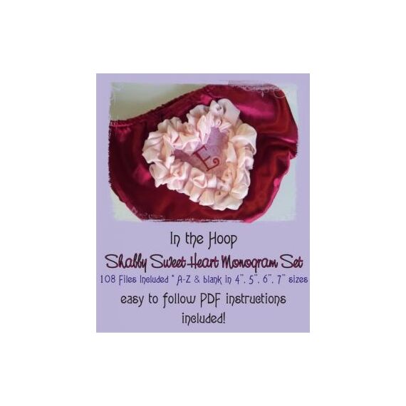 ITH Shabby Sweet Heart Monogram Set, 2 image