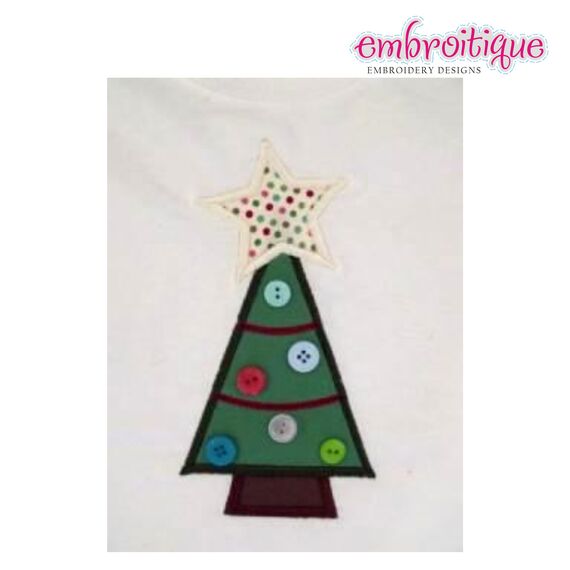Ribbon Christmas Tree In The Hoop Design, 3 image