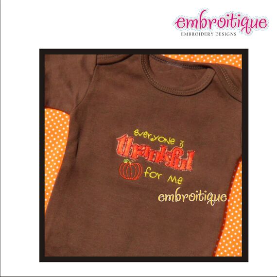 Everyone is thankful for me - thanksgiving design for boys and Girls, 2 image