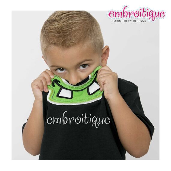 Silly Monster Mouth 2 Applique - Halloween, 2 image