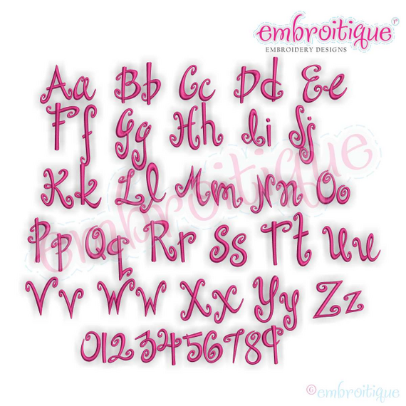Princess Anna Monogram Font Set