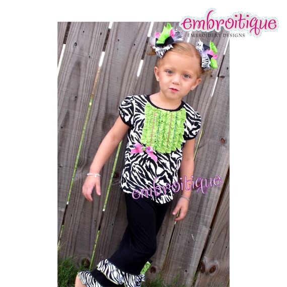 Rhinestones and Ruffles Ruched front shirt - Shabby Sweet, 2 image