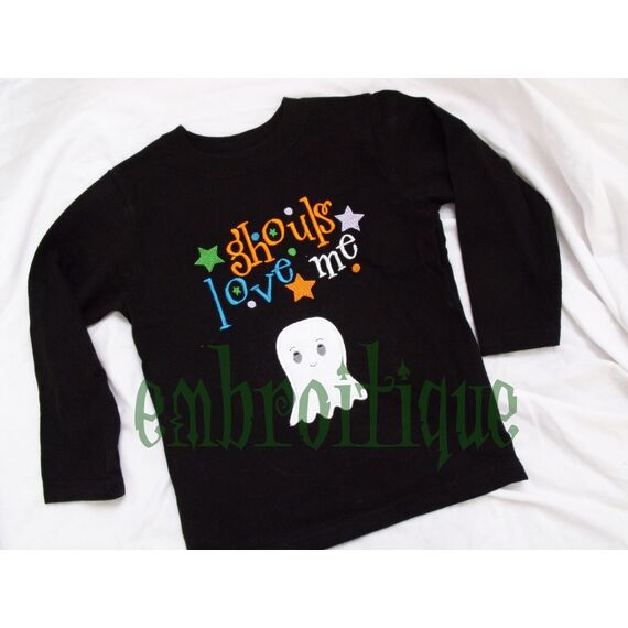 Halloween Sammie Spook Ghost Applique Design, 2 image