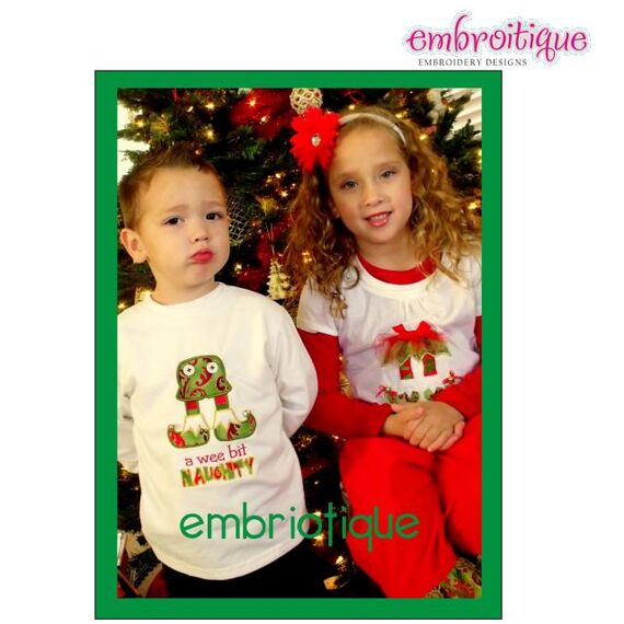 A Wee Bit Naughty - Raw Edge and Satin Stitch, 2 image