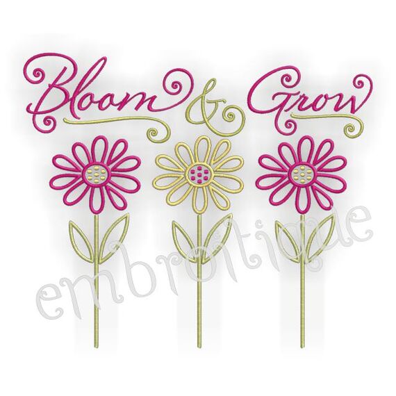 Bloom and Grow Spring Flower Design