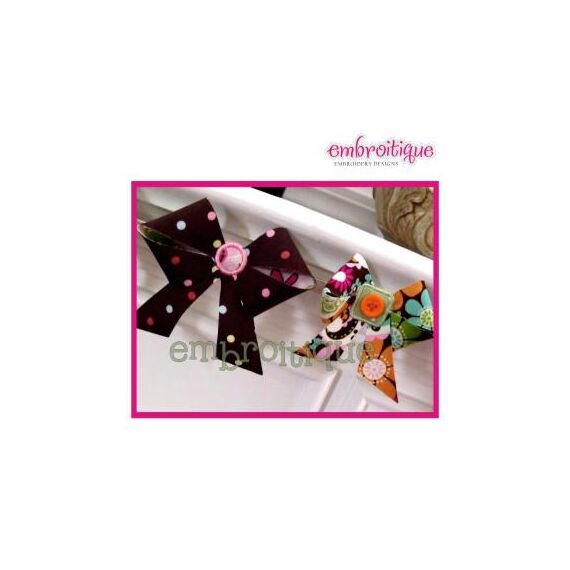 ITH Bow - Buttons and Bows Banner - make perfect bows in the hoop, 2 image