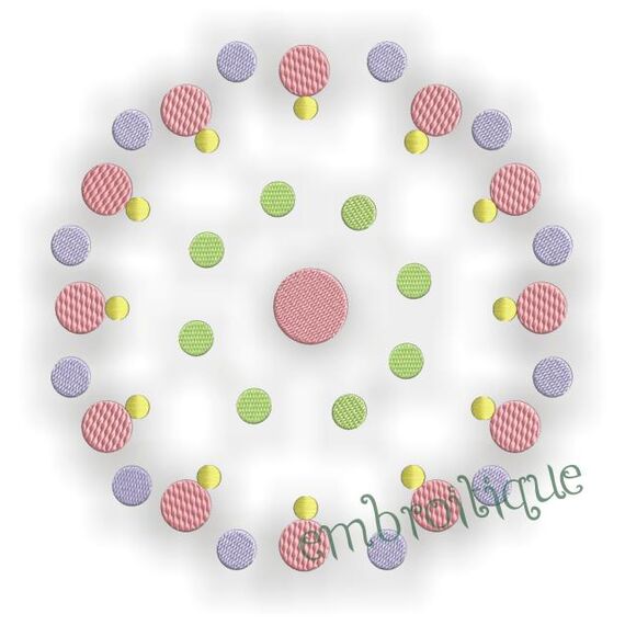 Funky Dots Font Frame