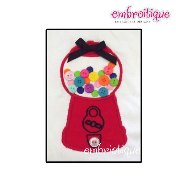 Goodie Goodie Gumballs - Gumball Machine Applique