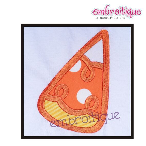 Halloween Swirly Candy Corn Applique