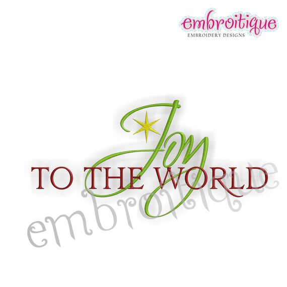 Joy to the World Christmas Design