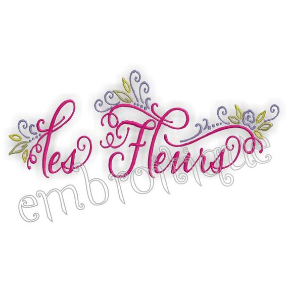 Les Fleurs French Flower Single Design