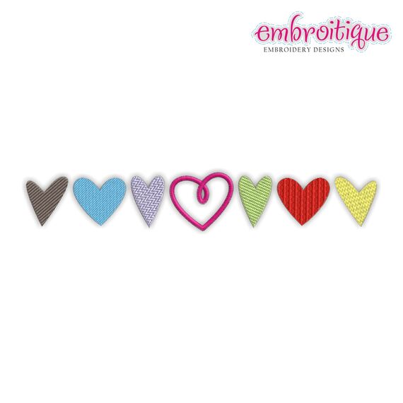 Line of Hearts - Valentine's Day or Any Day