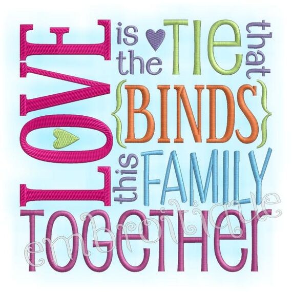 Love is the Tie That Binds This Family Together Home Decor