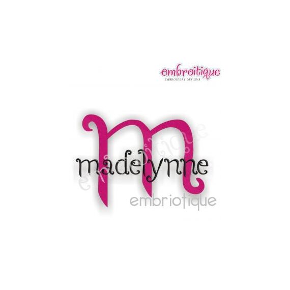 Madelynne Embroidery Alphabet Monogram Set