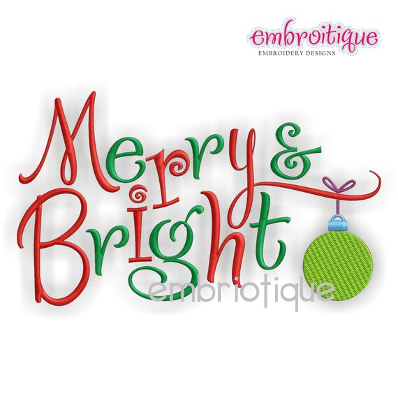 Merry and Bright Christmas Design