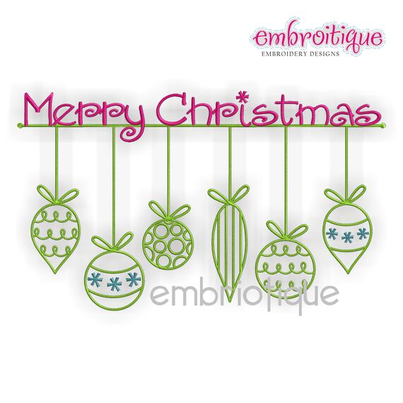 Merry Christmas with Ornaments