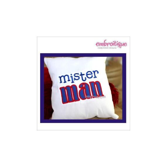 Mister Man Big Boy Applique Sibling Design