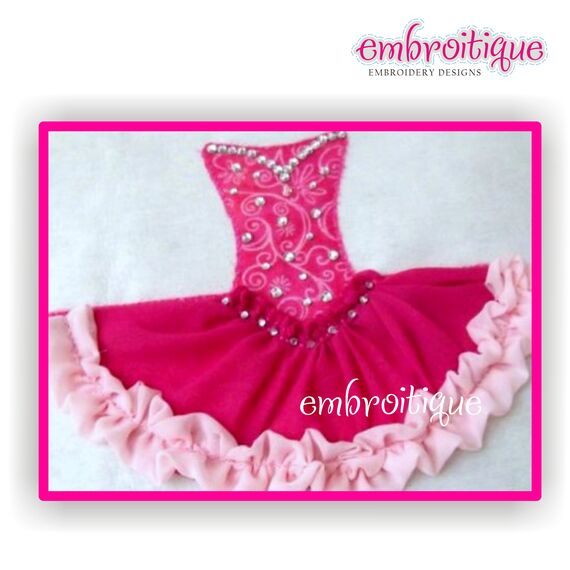 Princess Gown - Shabby Sweet Ruched Applique