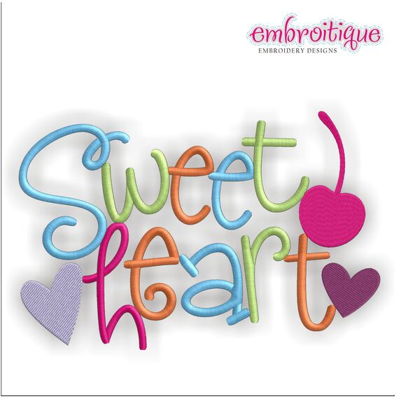 Sweetheart Word Jumble Block