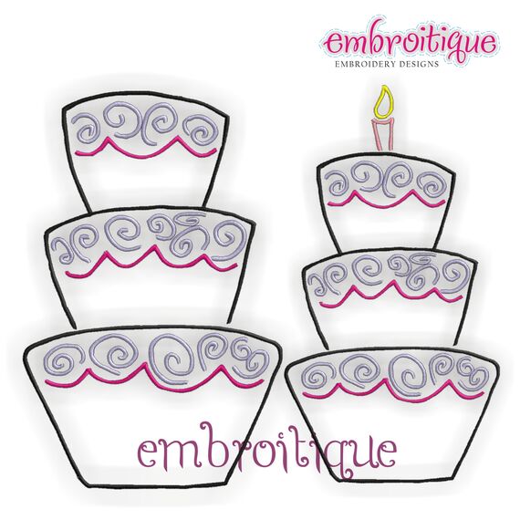 Tiered Cake Design - Perfect for Birthdays and Weddings