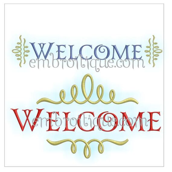 Trendy Welcome Home Decor - 2 versions - 6 designs included