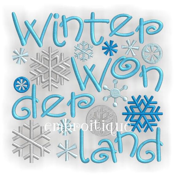 Winter Wonderland Holiday Season Snowflake Block