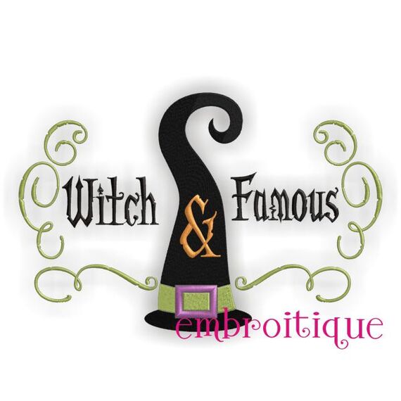 Witch and Famous Funny Halloween Design