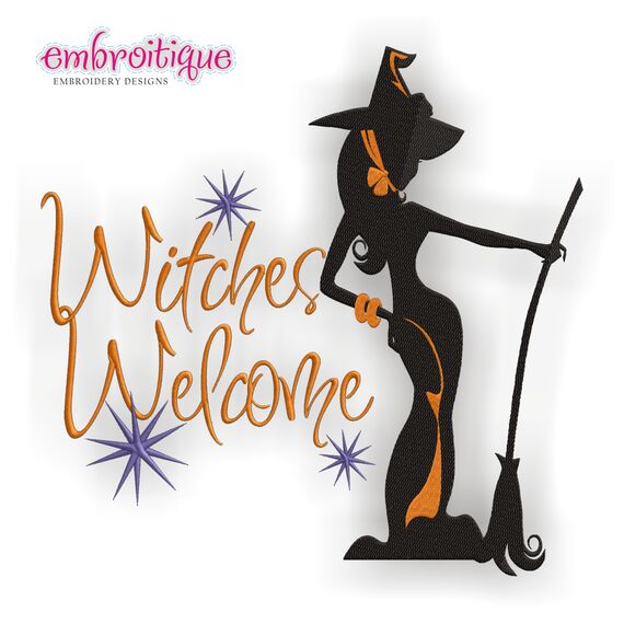 Witches Welcome Halloween Chic design