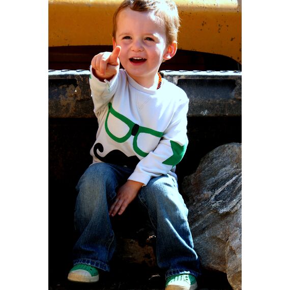 Nerdy Glasses Applique - Raw and Satin Edge, 3 image