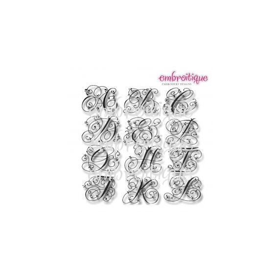 Maisie Monogram Font Set - 4" and 5", 2 image