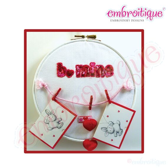 Be Mine Valentine's Day (b. mine) - Raw Edge Applique, 2 image
