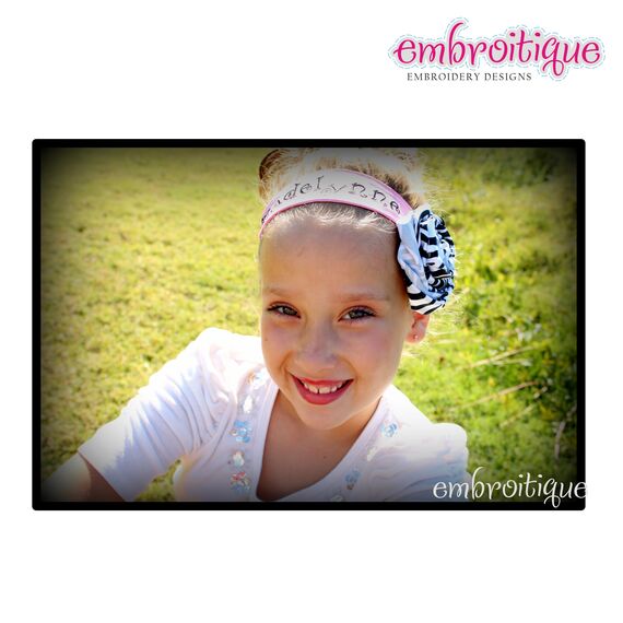 In the Hoop Headband with Elastic - all hoop sizes included, 3 image