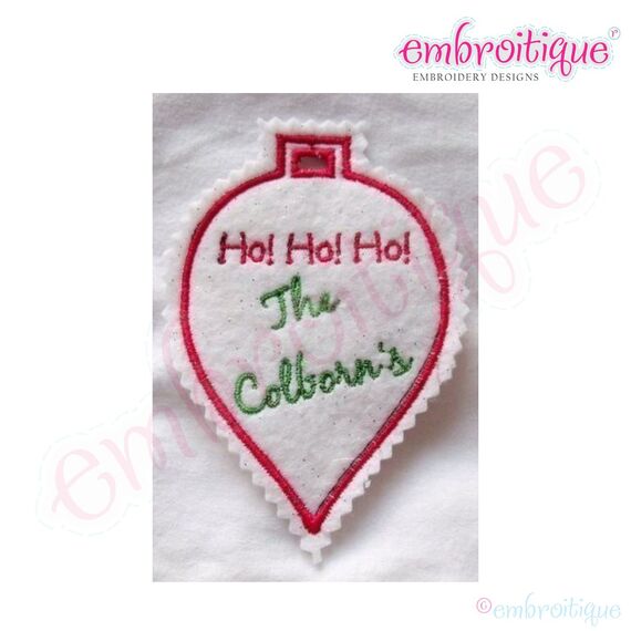 ITH Ho Ho Ho Ornament Christmas Gift Tags, 3 image
