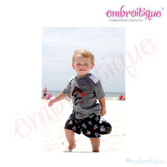 Pirate Hat Eye Patch Mustache Sword Applique, 2 image