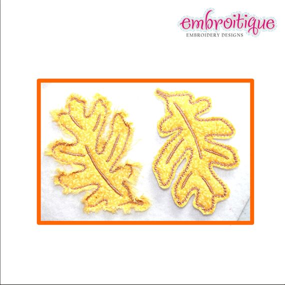 Raw Edge Leaf Set - Perfect for Fall or Thanksgiving Decor and Embellishments, 3 image