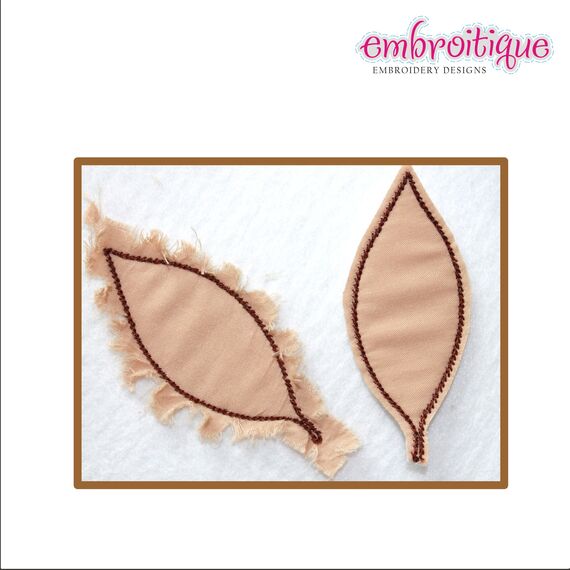 Raw Edge Leaf Set - Perfect for Fall or Thanksgiving Decor and Embellishments, 4 image
