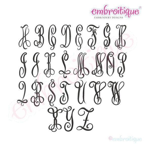 Scarlett Monogram Font Set, 2 image