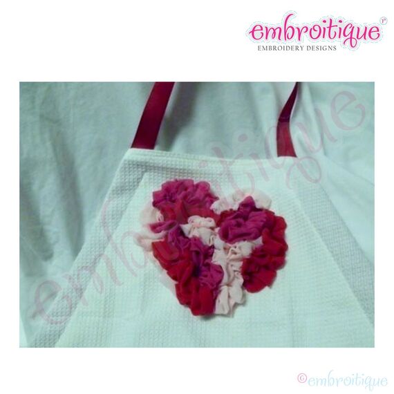 ITH Shabby Sweet Heart Applique and Apron Instructions, 2 image