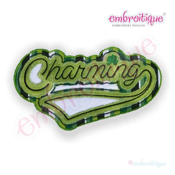 Charming Sporty Baseball Style Raw Edge Applique for St. Patrick's Day, 2 image