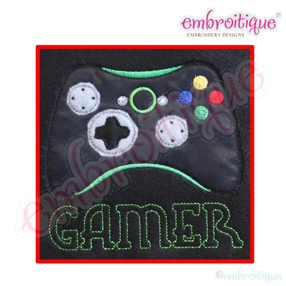 Video Gamer Raw Edge Applique Super Set - Future Gamers too - Awesome set for all ages, 3 image