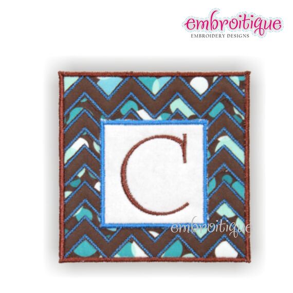 Chevron Square Font Frame
