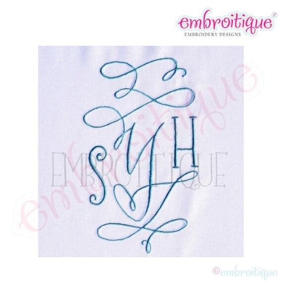 Courtly Calligraphy Stunning Ornamental Monogram Set