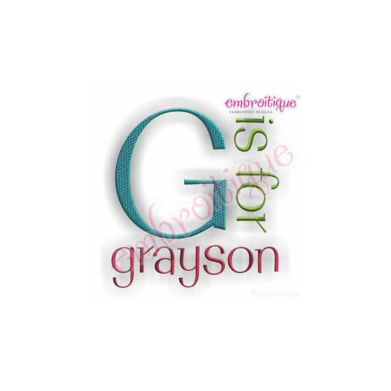 Grayson Monogram Set