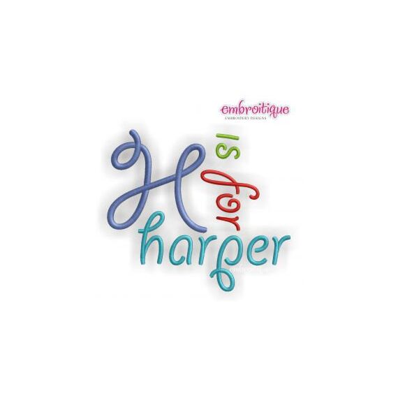 Harper Monogram Font - Great for boys and girls - BX Files Included