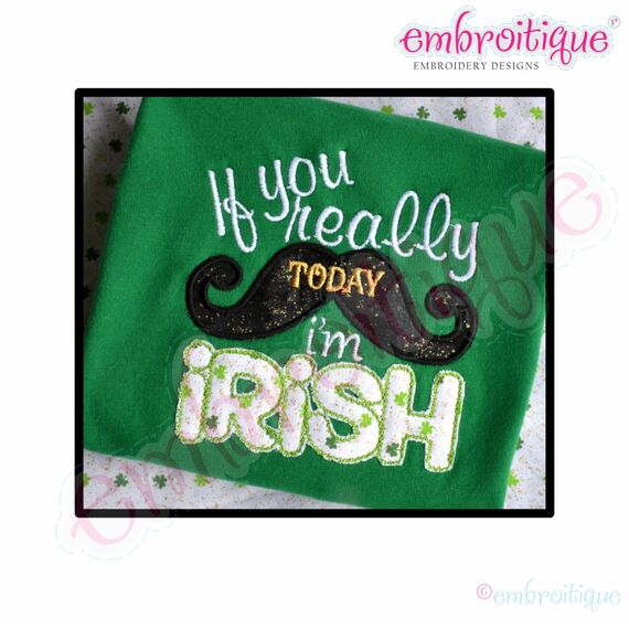 If you mustache I am Irish - today option St. Patrick's Day