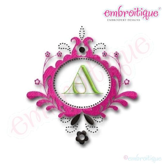 Imperial Font Frame Alphabet