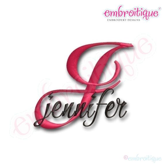 Jennifer Monogram Script