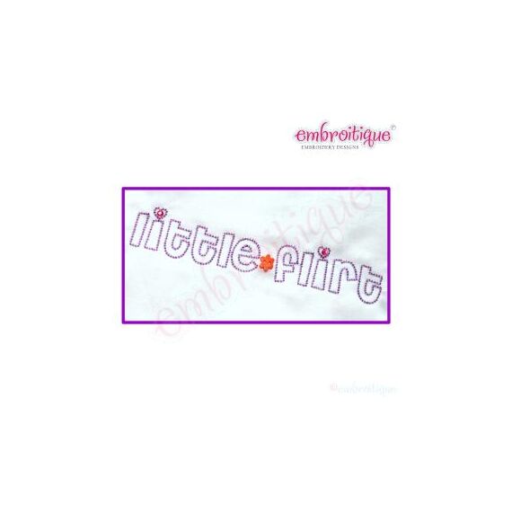 Little Flirt - Raw Edge - Great for Valentine's Day or Everyday