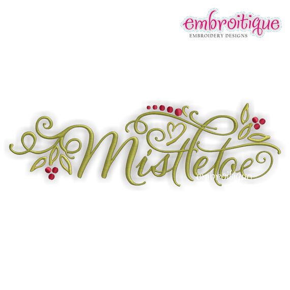 Mistletoe Christmas Holiday Winter Design